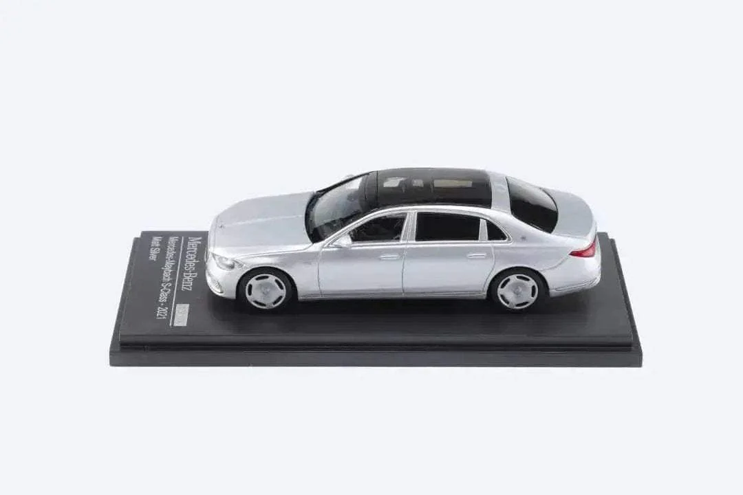 AR BOX 2021 Mercedes-Benz Maybach W223 Matte Silver 1:64 - Image 8