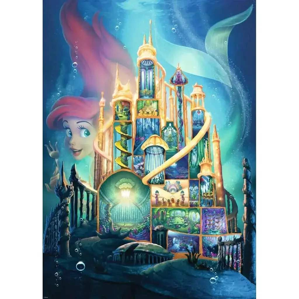 Ariel "Disney Castle Collection" 1000 Piece Jigsaw Puzzle Ravensburger - Image 2