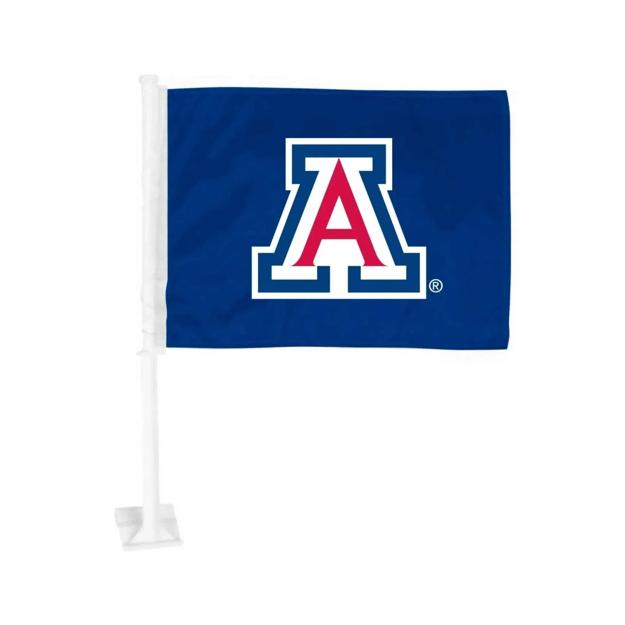 Arizona Wildcats Car Flag Primary Logo With Nylon Clip