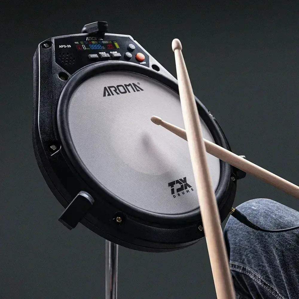 Aroma 8 Inch Electronic Drum Pad With Metronome Rechargeable