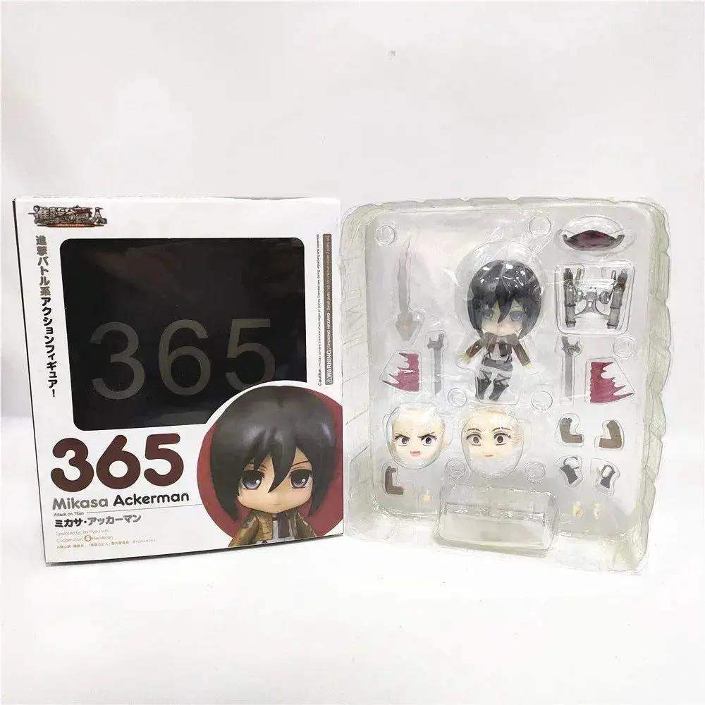 Attack on Titan Anime Figures, Shingeki no Kyojin Levi Ackerman, Eren Jaeger, Mikasa·Ackerman, Cute Kawaii Chibi Anime Figurines 10 cm - Image 3