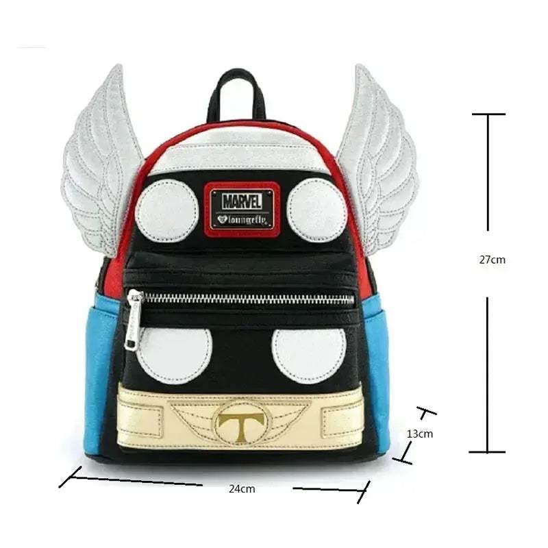 Authentic Marvel Thor PU Leather Backpack Double Strap For Cosplay And School - Image 5