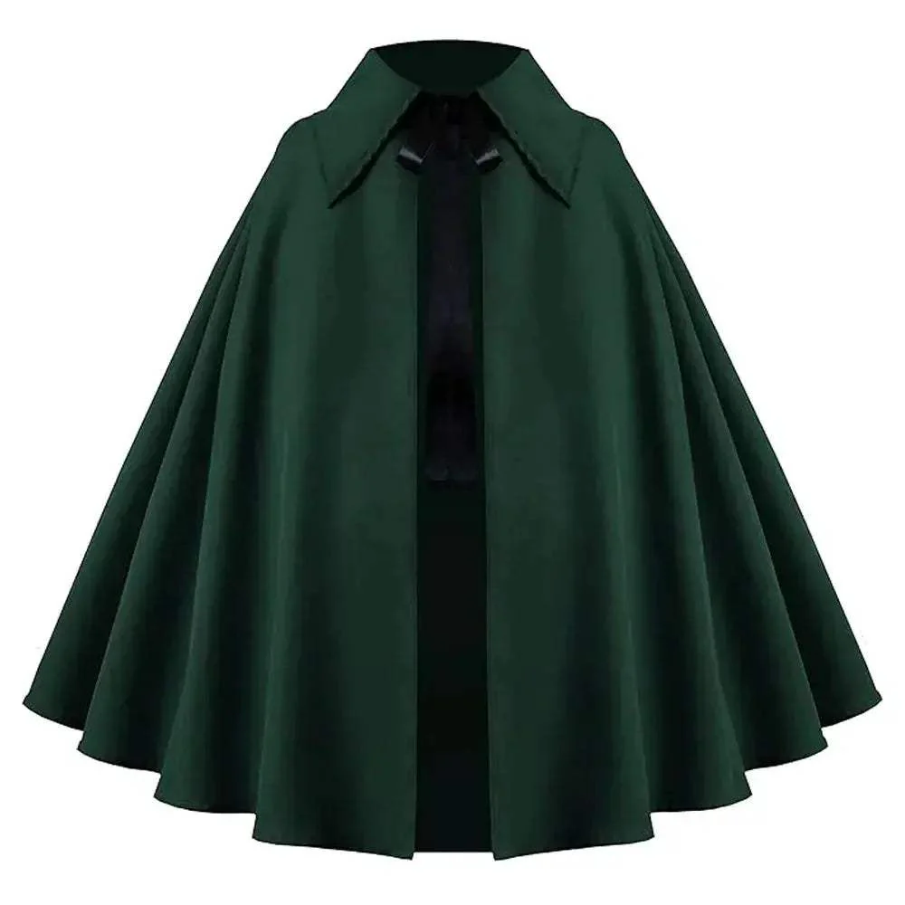 Authentic Medieval Cloak Cosplay Cape Costume For Women - Image 13