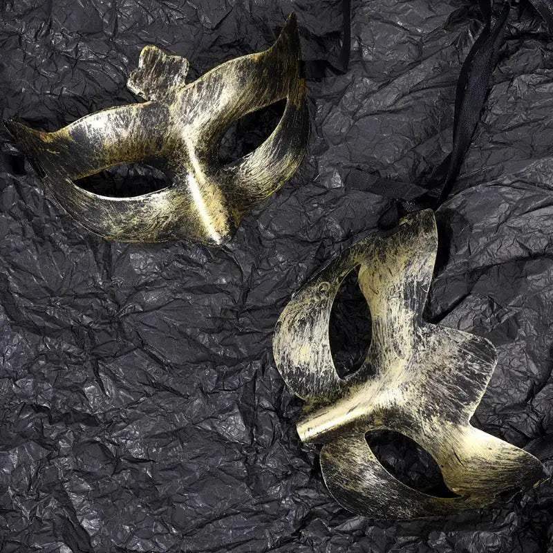 Authentic Vintage Metal Half Face Mask For Halloween Costume - Image 4