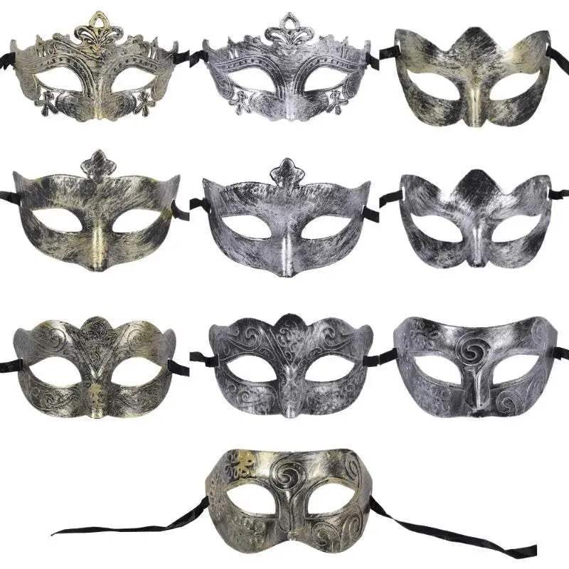 Authentic Vintage Metal Half Face Mask For Halloween Costume - Image 6