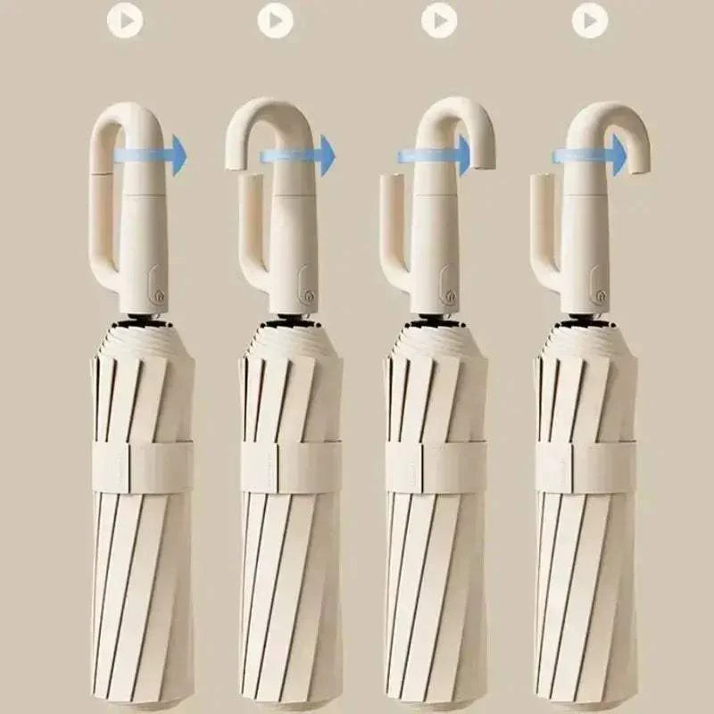 Automatic Folding Rain Umbrella With UlTraviolet Protection - Image 3