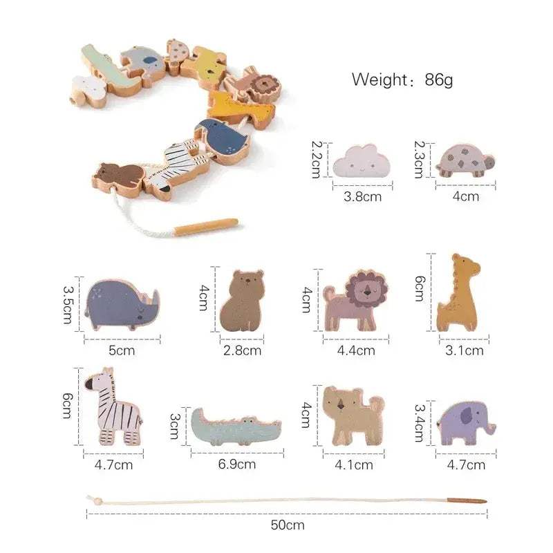 Wooden Stacking Blocks Montessori Toys For Kids Learning Fun - Image 13
