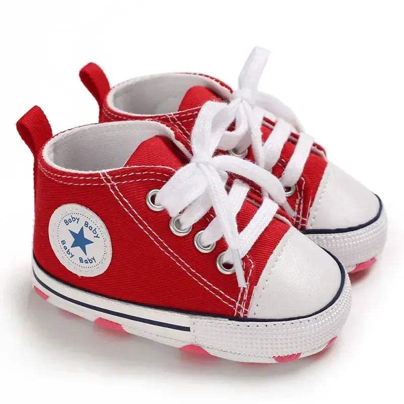 Baby Canvas Sneakers Anti Slip First Walkers For Newborns - Image 13