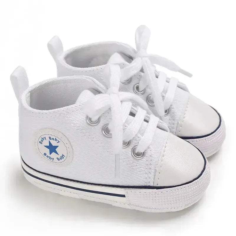Baby Canvas Sneakers Anti Slip First Walkers For Newborns - Image 6