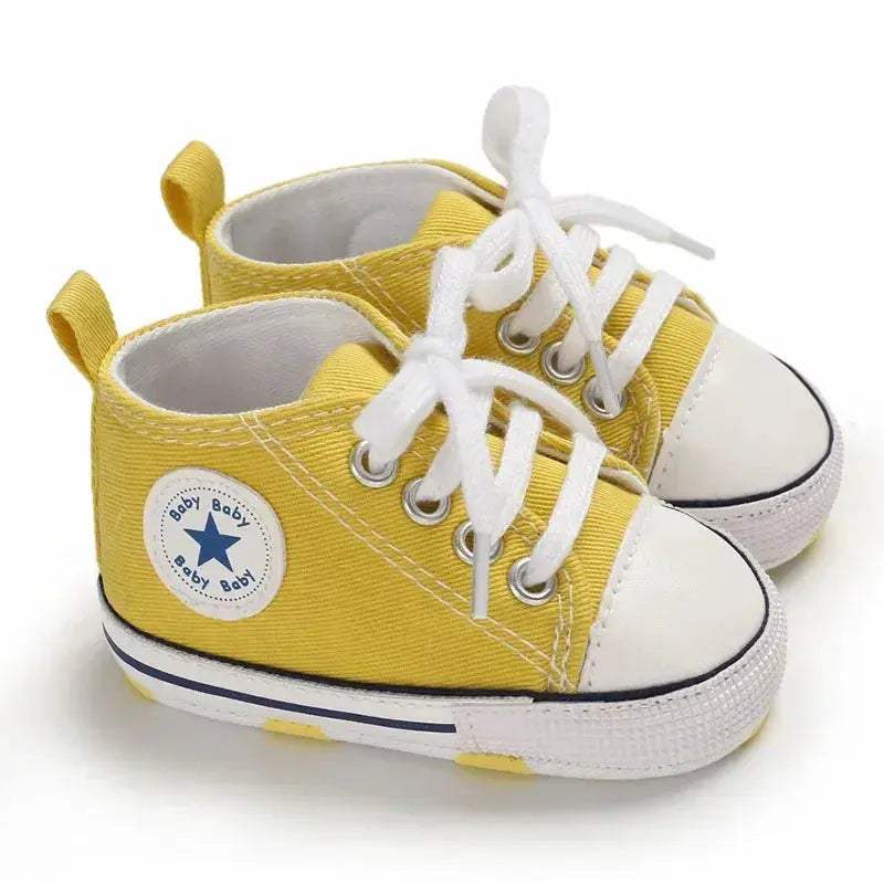 Baby Canvas Sneakers Anti Slip First Walkers For Newborns - Image 7