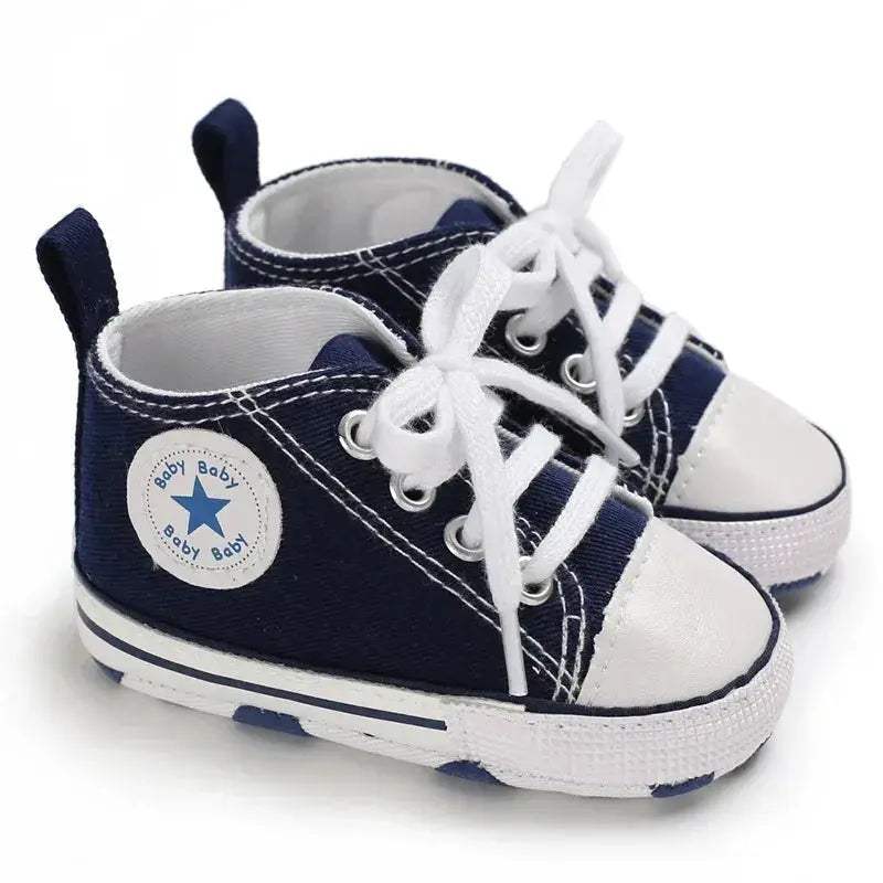 Baby Canvas Sneakers Anti Slip First Walkers For Newborns - Image 9