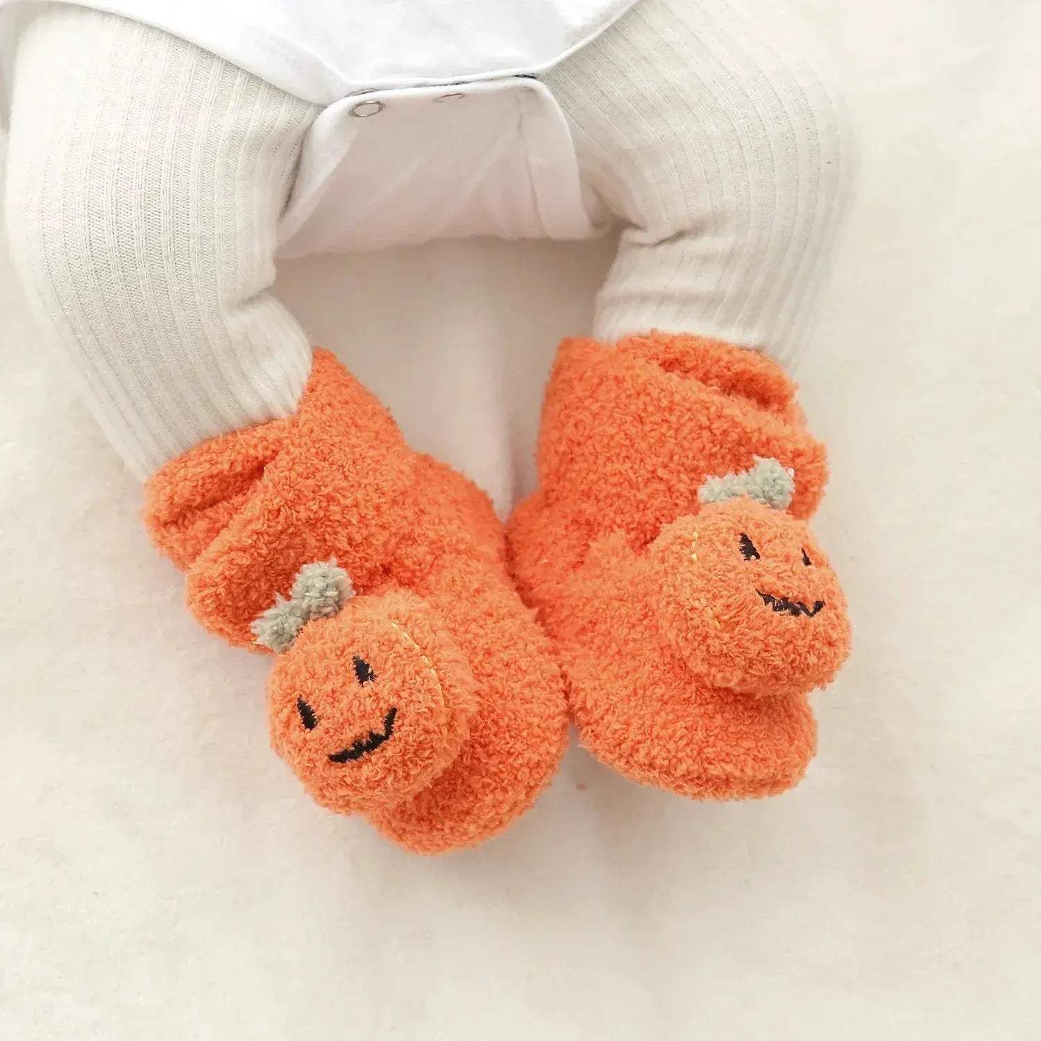 Baby Halloween Pumpkin Booties First Walkers Warm Winter Shoes - Image 5