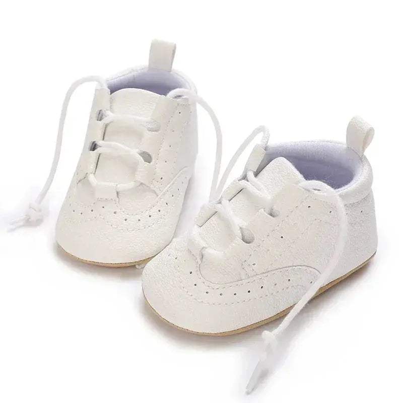 Baby Moccasin Shoes First Walker Soft Sole Anti Slip White - Image 6
