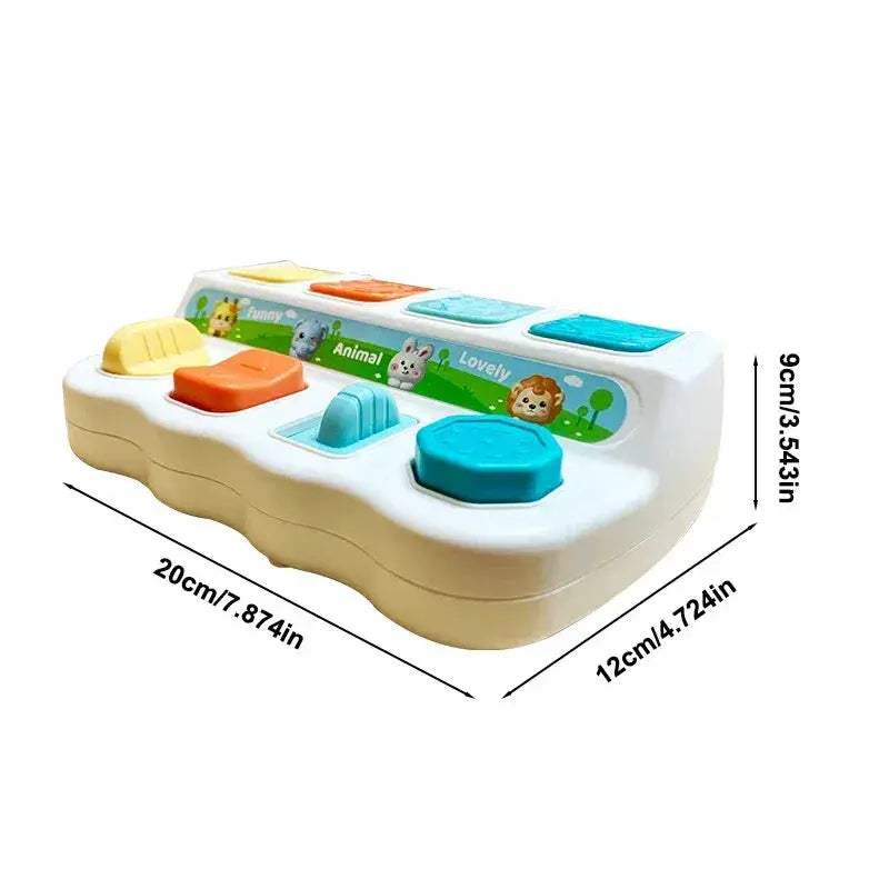Montessori Button Box Peekaboo Interactive Toy For Babies - Image 2