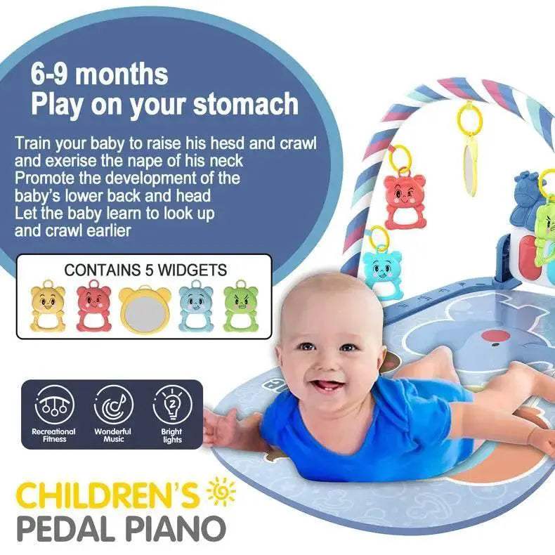 Baby Music Activity Gym Rug Play Mat Newborn Carpet Pedal Piano Keyboard Infant Fitness Rack Playmat Crawling Game Pad Toys Gift - Image 19