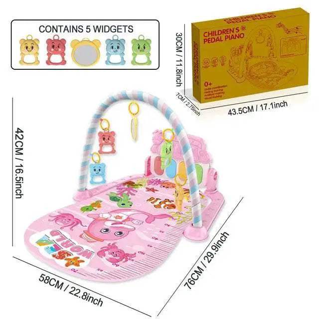 Baby Music Activity Gym Rug Play Mat Newborn Carpet Pedal Piano Keyboard Infant Fitness Rack Playmat Crawling Game Pad Toys Gift - Image 47