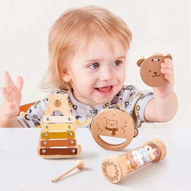Educational Wooden Musical Toys Xylophone Set For Toddlers - Image 6