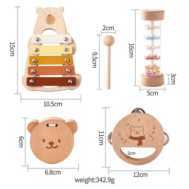 Educational Wooden Musical Toys Xylophone Set For Toddlers - Image 9