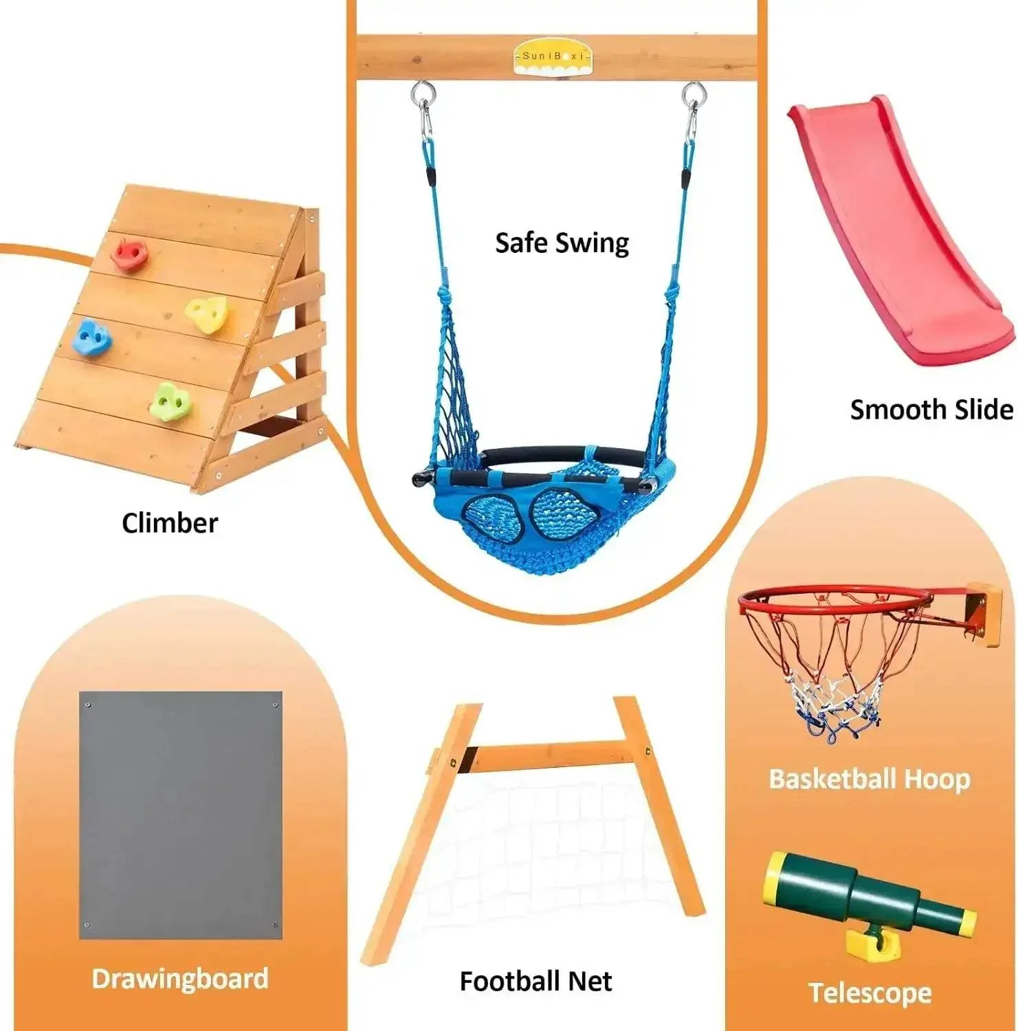 Backyard Toddler Playground Set With Durable Slide And Swing - Image 3