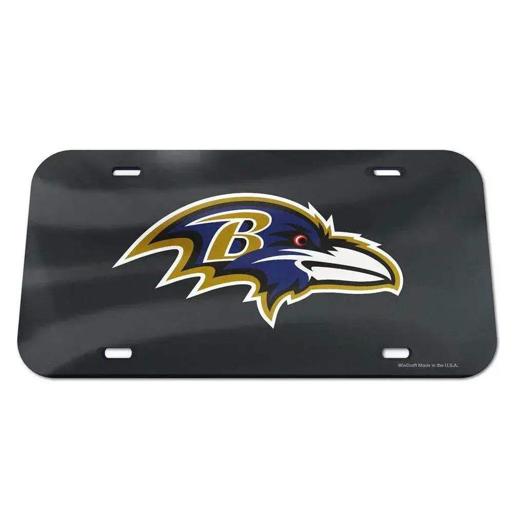 Baltimore Ravens License Plate Acrylic From Wincraft