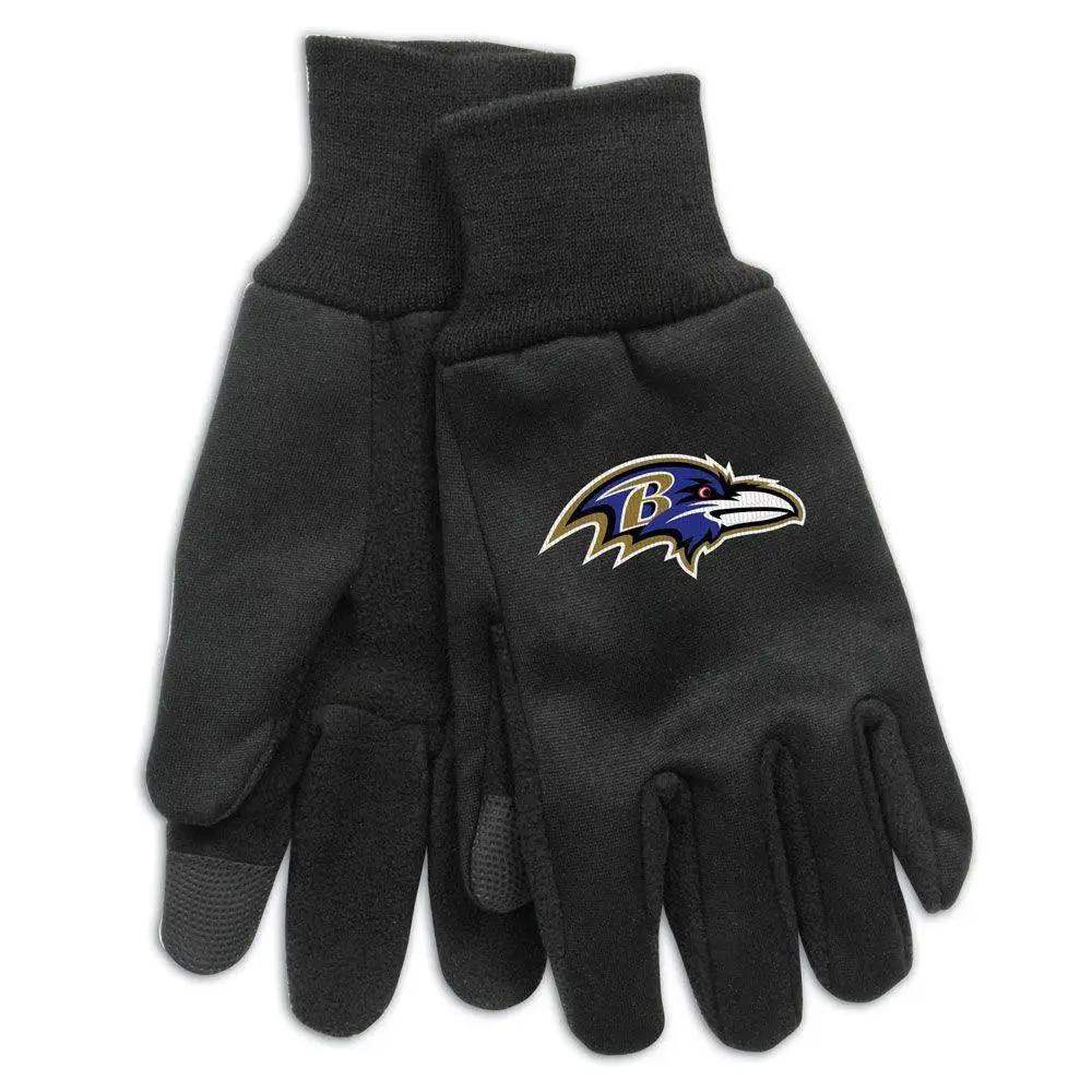 Baltimore Ravens Technology Style Gloves One Size Adult Fit
