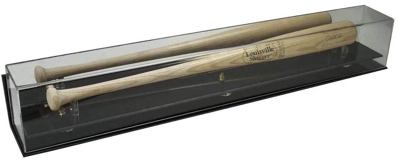 Baseball Bat Display Case Deluxe Acrylic Wall Mount