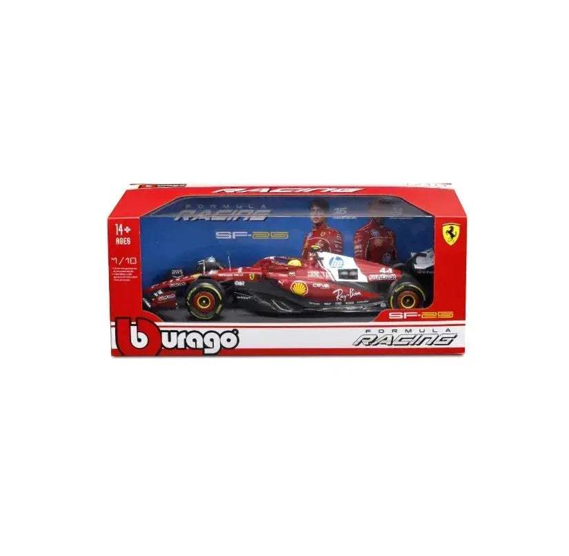 Bburago 1to18 Diecast Car Model Leclerc Hamilton Premium Alloy - Image 5