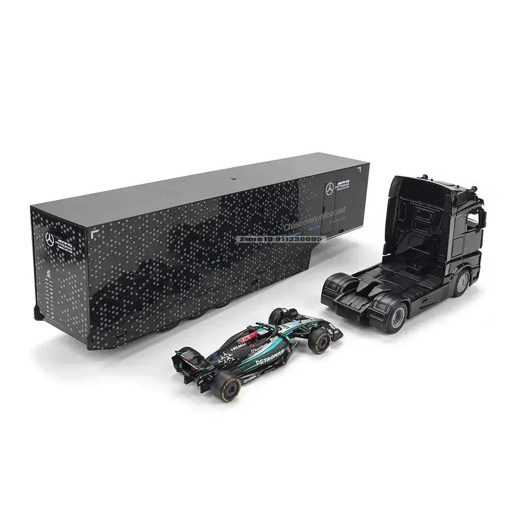Bburago Diecast Mercedes F1 Hauler Set George Russell - Image 4