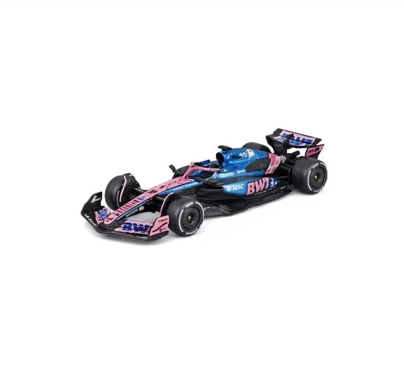Bburago F1 Diecast Car Alpine Racing Authentic Livery - Image 11
