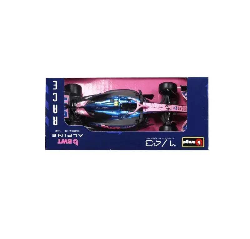 Bburago F1 Diecast Car Alpine Racing Authentic Livery - Image 4