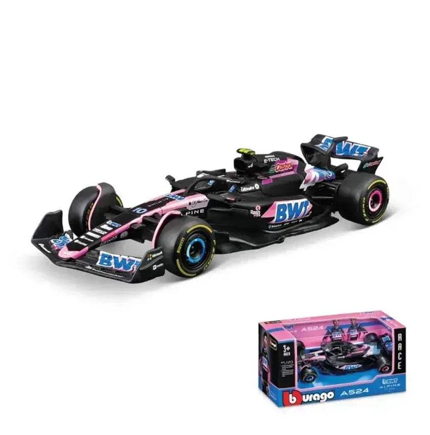 Bburago F1 Diecast Car Alpine Racing Authentic Livery - Image 9