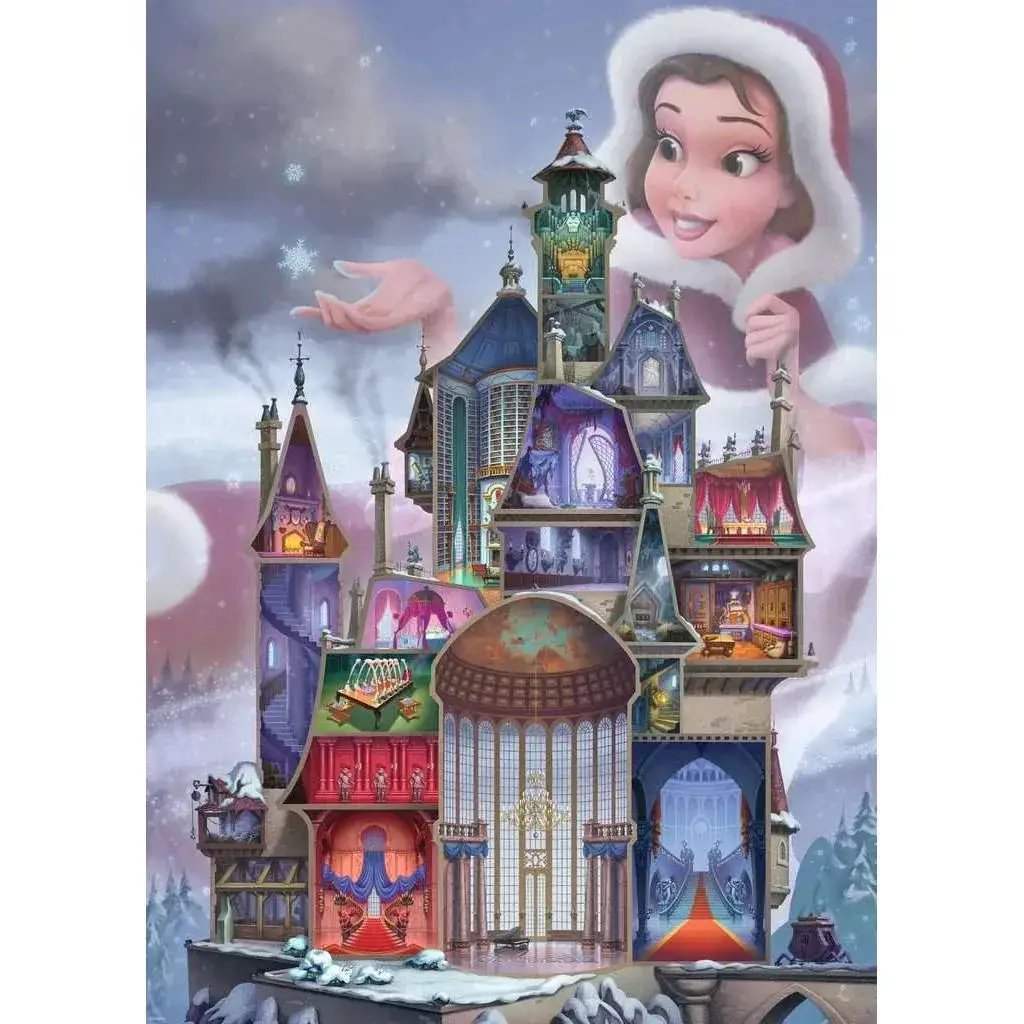 Belle "Disney Castle Collection" 1000 Piece Jigsaw Puzzle Ravensburger - Image 2