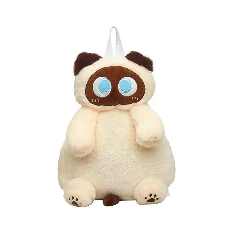 Cat Backpack Plush Kawaii Crossbody With Large Capacity - Image 8
