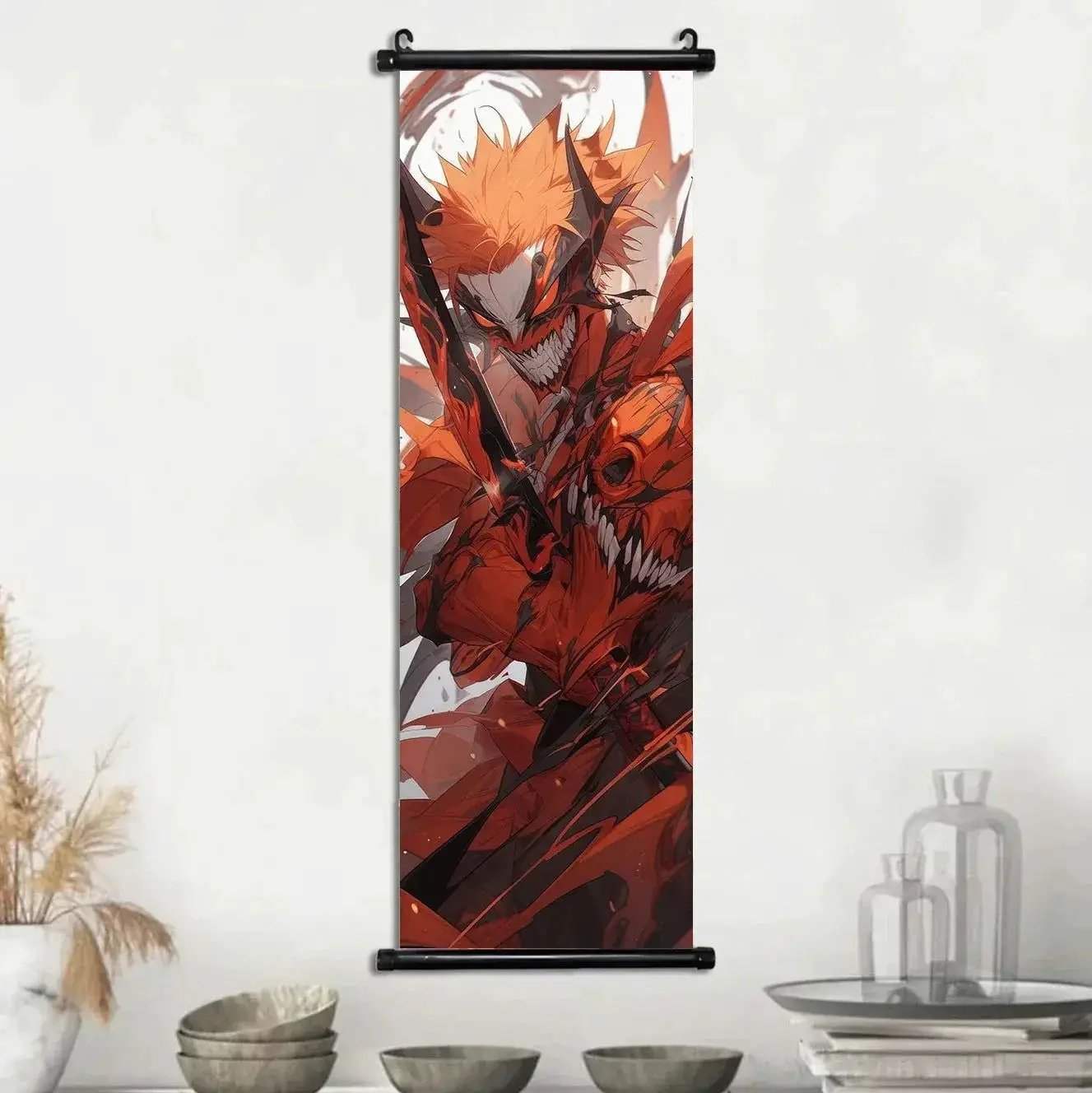 Bleach Anime Scroll Wall Art Poster, Decorative Print Ichigo Kurosaki, Hitsugaya Toshiro, and Grimmjow Jaegerjaquez Canvas Home Decor - Image 16
