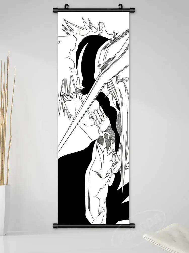 Bleach Canvas Scroll Posters, Wall Art Anime Artwork Painting Anime Hanging Poster - Image 19