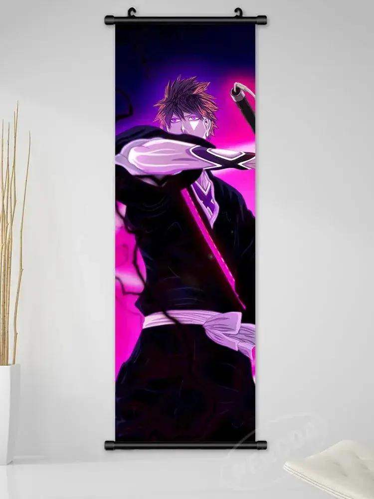 Bleach Canvas Scroll Posters, Wall Art Anime Artwork Painting Anime Hanging Poster - Image 23