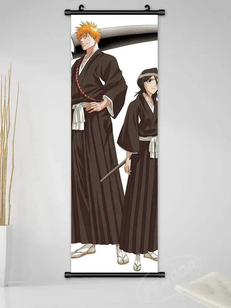 Bleach Canvas Scroll Posters, Wall Art Anime Artwork Painting Anime Hanging Poster - Image 27