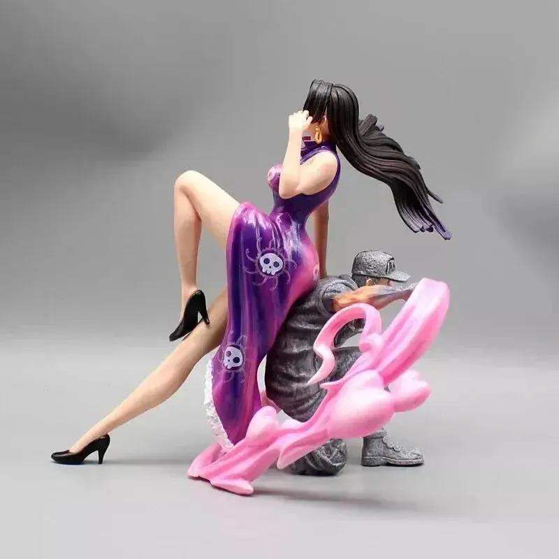 Boa Hancock One Piece Figurines, Empress Sitting on Marine Anime Figures 8 in - Image 6
