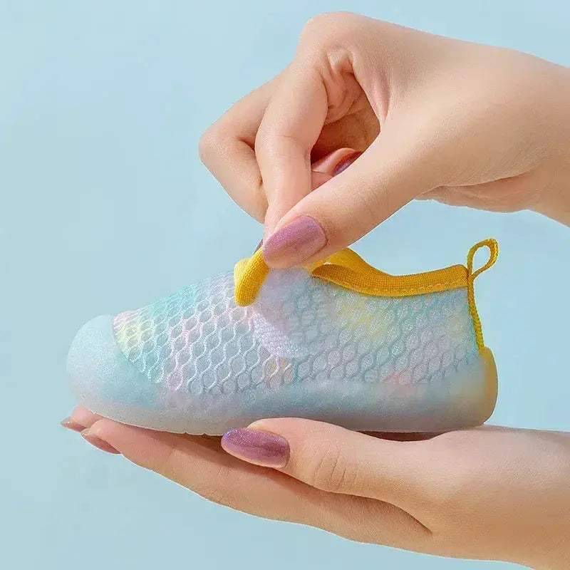 Breathable Baby Shoes Mesh Sandals Slip On First Walkers Lightweight - Image 5