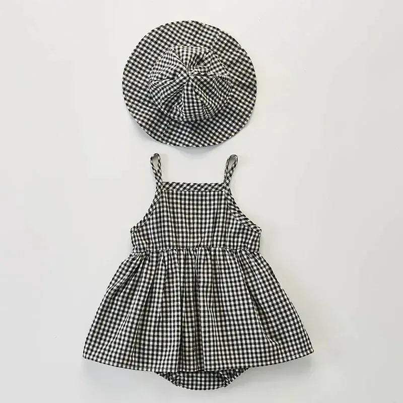Breathable Soft Cotton Baby Romper With Hat For Summer - Image 4