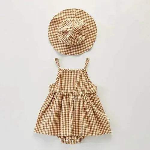 Breathable Soft Cotton Baby Romper With Hat For Summer - Image 8