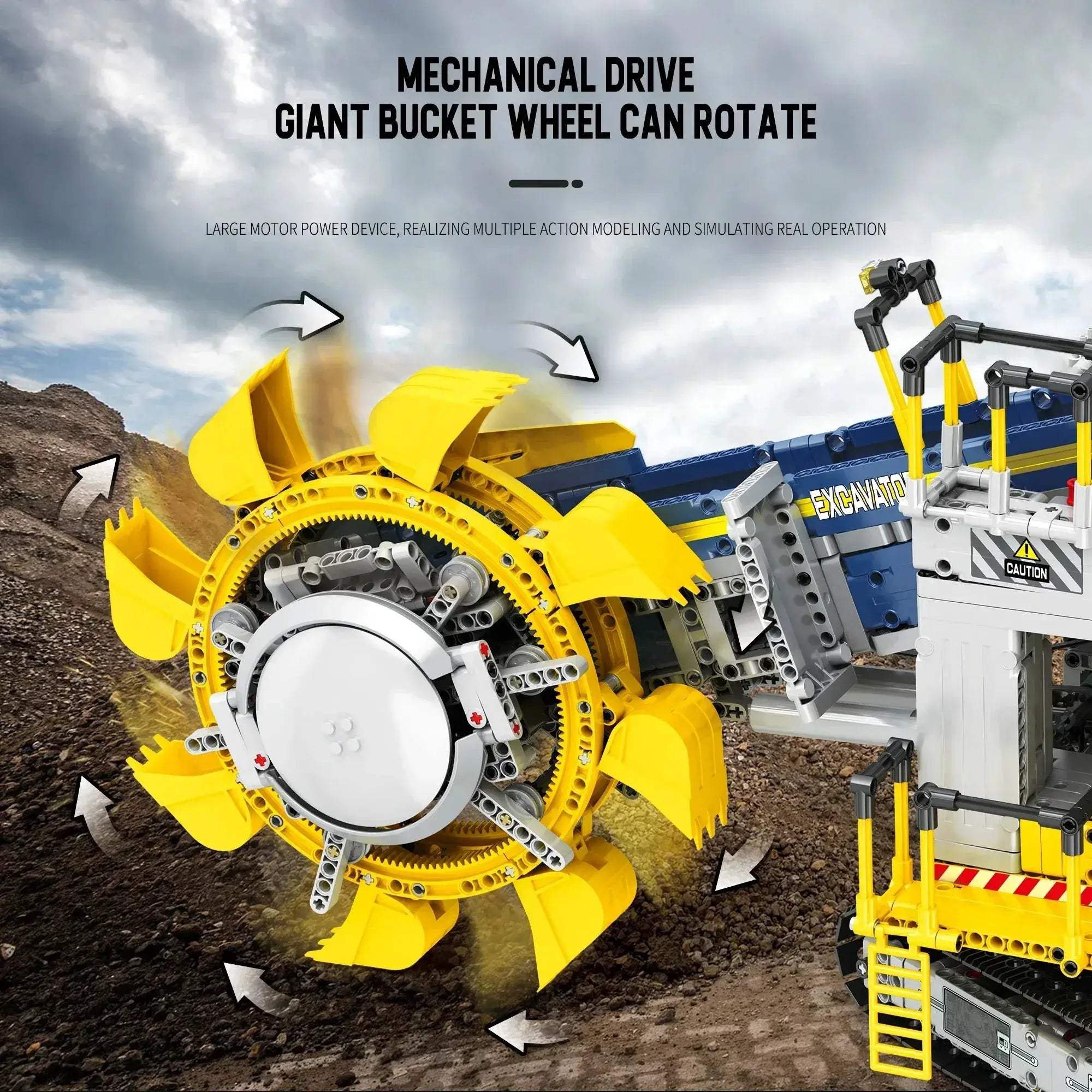 Bucket Wheel Excavator Building Kit Remote Control - Image 4