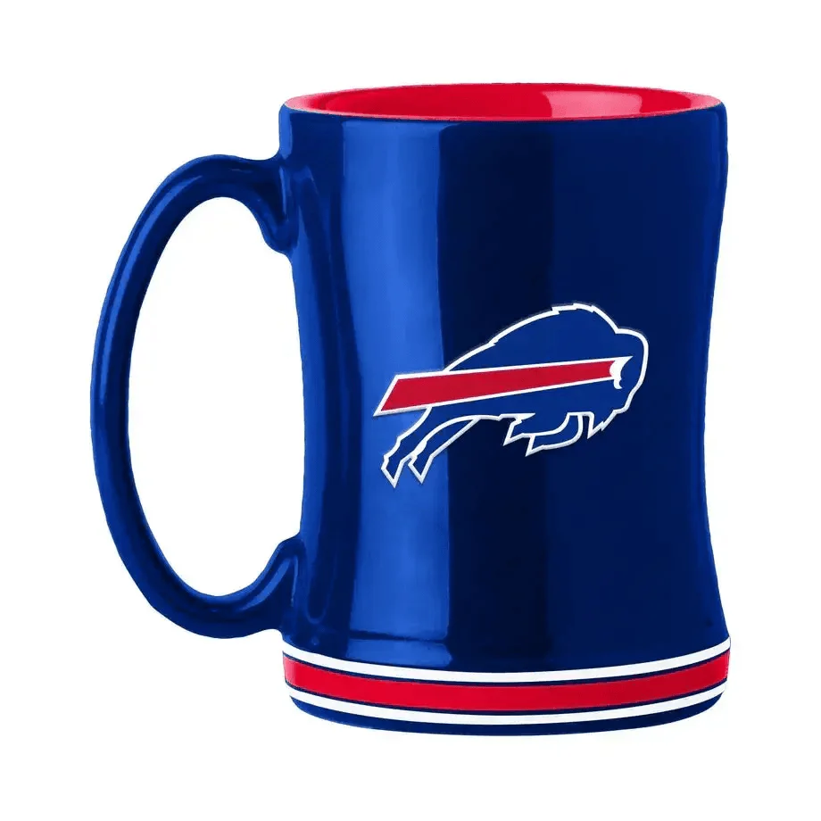 Buffalo Bills 14oz Sculpted Relief Coffee Mug Team Color