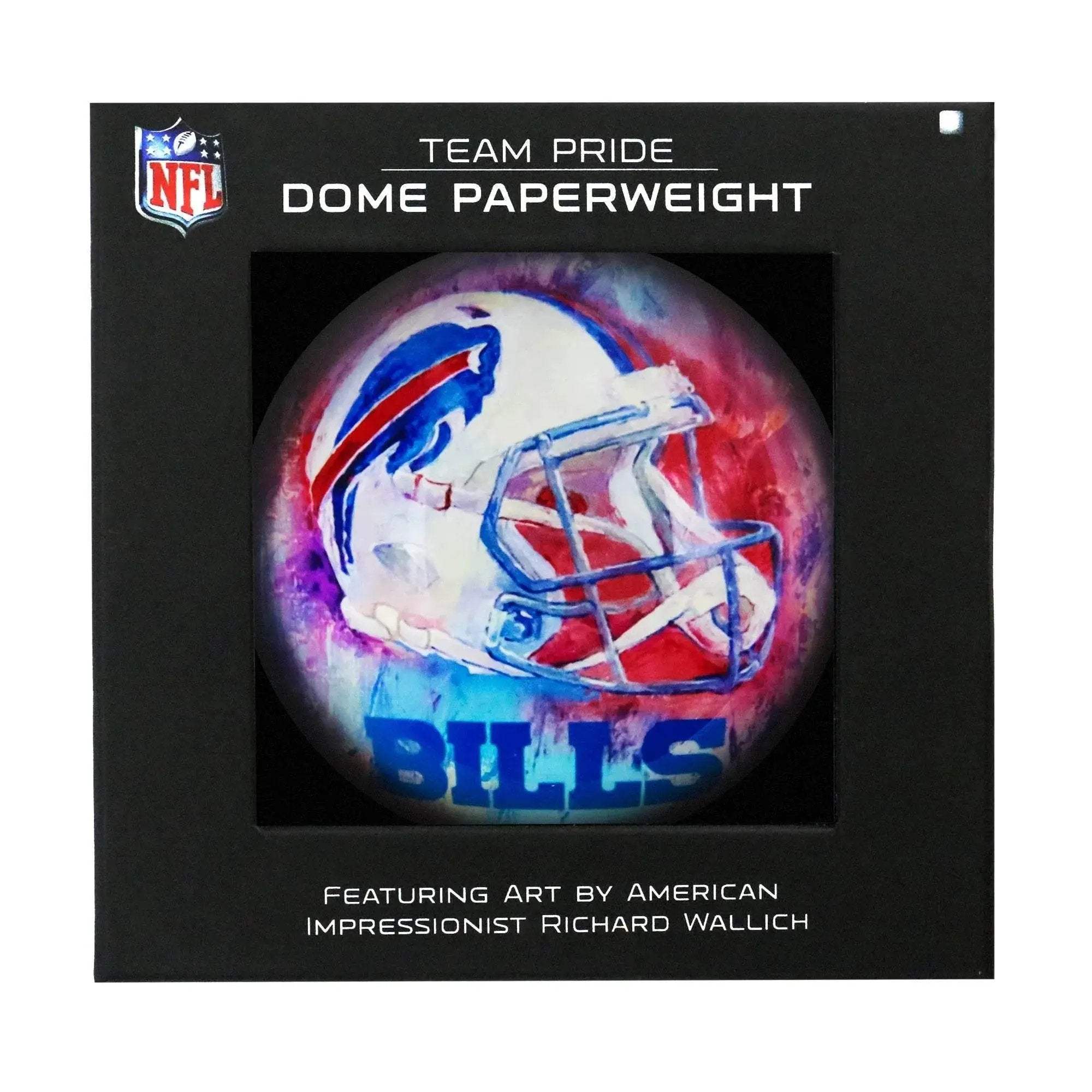 Buffalo Bills Domed Glass Paperweight Officially Licensed