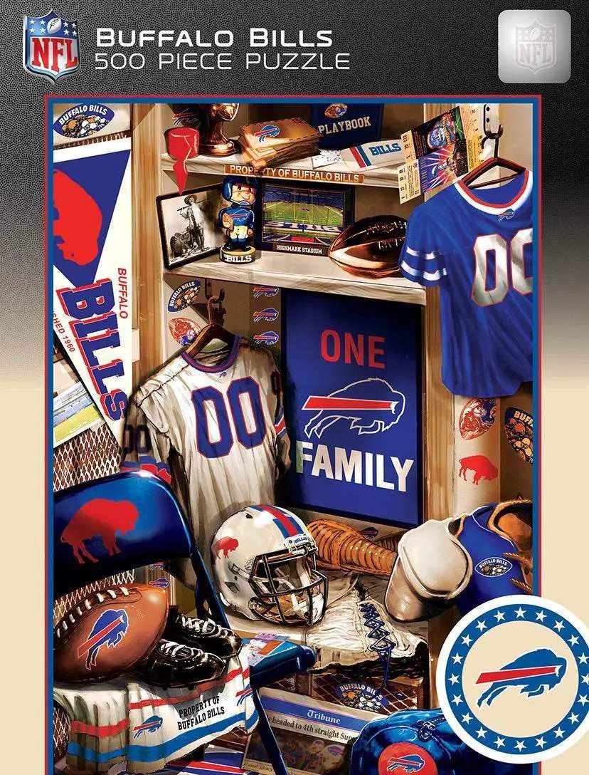 Buffalo Bills Locker Room Puzzle 500 Piece Memorabilia