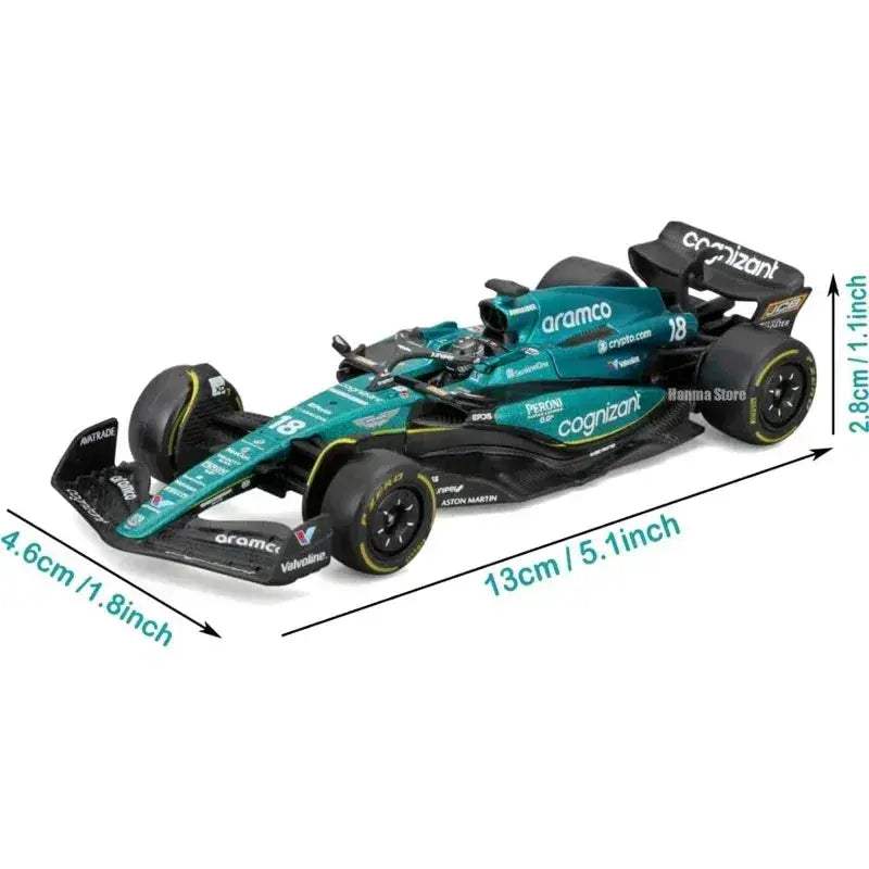 Burago 1:43 AMR23 F1 Diecast Model Car With Acrylic Packaging - Image 5