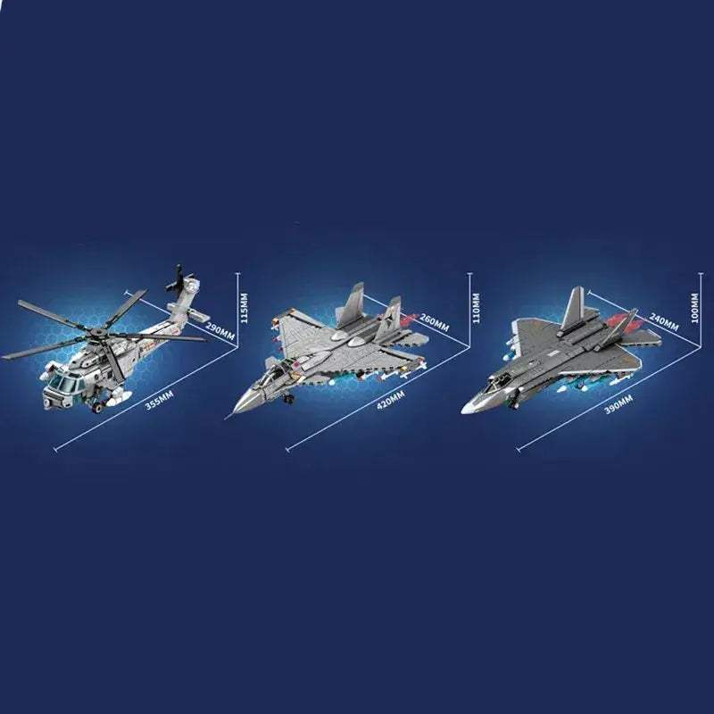 Carrier Based Fighter Building Blocks Kit Military Aircraft - Image 6