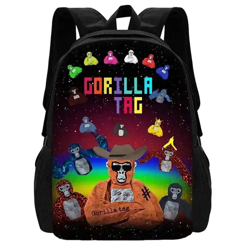 Cartoon Gorilla School Backpack For Kids With Pencil Case - Image 10