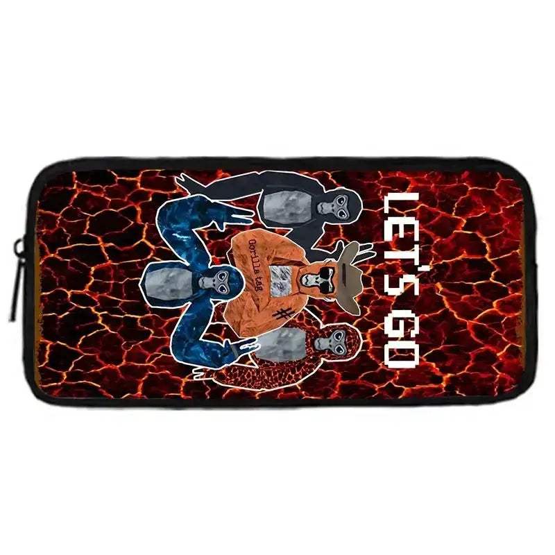 Cartoon Gorilla School Backpack For Kids With Pencil Case - Image 19