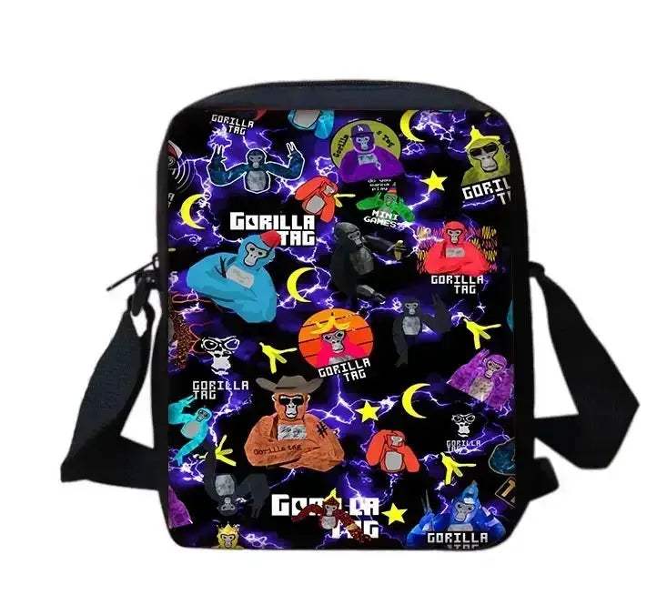 Cartoon Gorilla School Backpack For Kids With Pencil Case - Image 27
